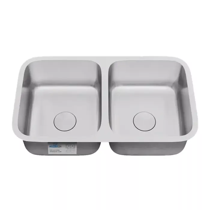 31" Undermount 16-Gauge Double Bowl Stainless Steel Kitchen Sink