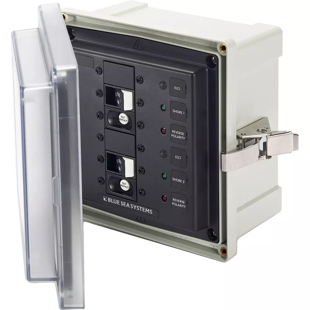Blue Sea 3117 - SMS Panel Enclosure w/2 ELCI (30A) - 120V AC[3117]