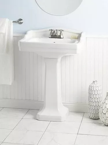 Cheviot - Essex Pedestal Sink, White