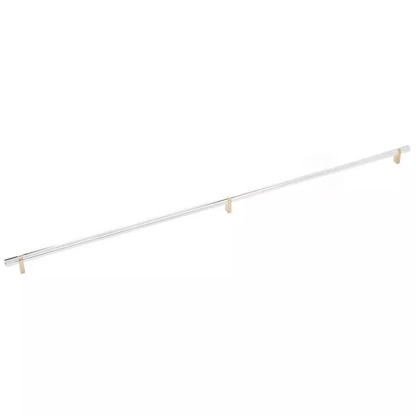 Emtek - Select Bar Cabinet Pull 36 Inch C-C, Rectangular Bar Stem, Smo