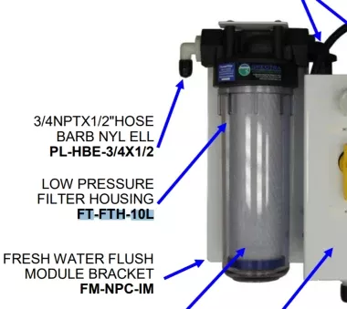 (FT-FTH-10L) Spectra Low Pressure Filter Housing (CLR)