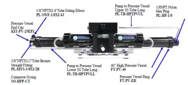 (FT-PV-20) Spectra 2.5" X 20" High Pressure Vessel Tube