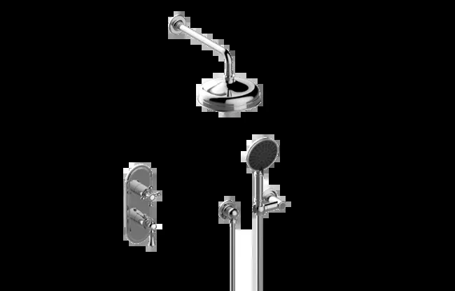 Graff - Adley M-Series Thermostatic Shower System - Shower with Handsh