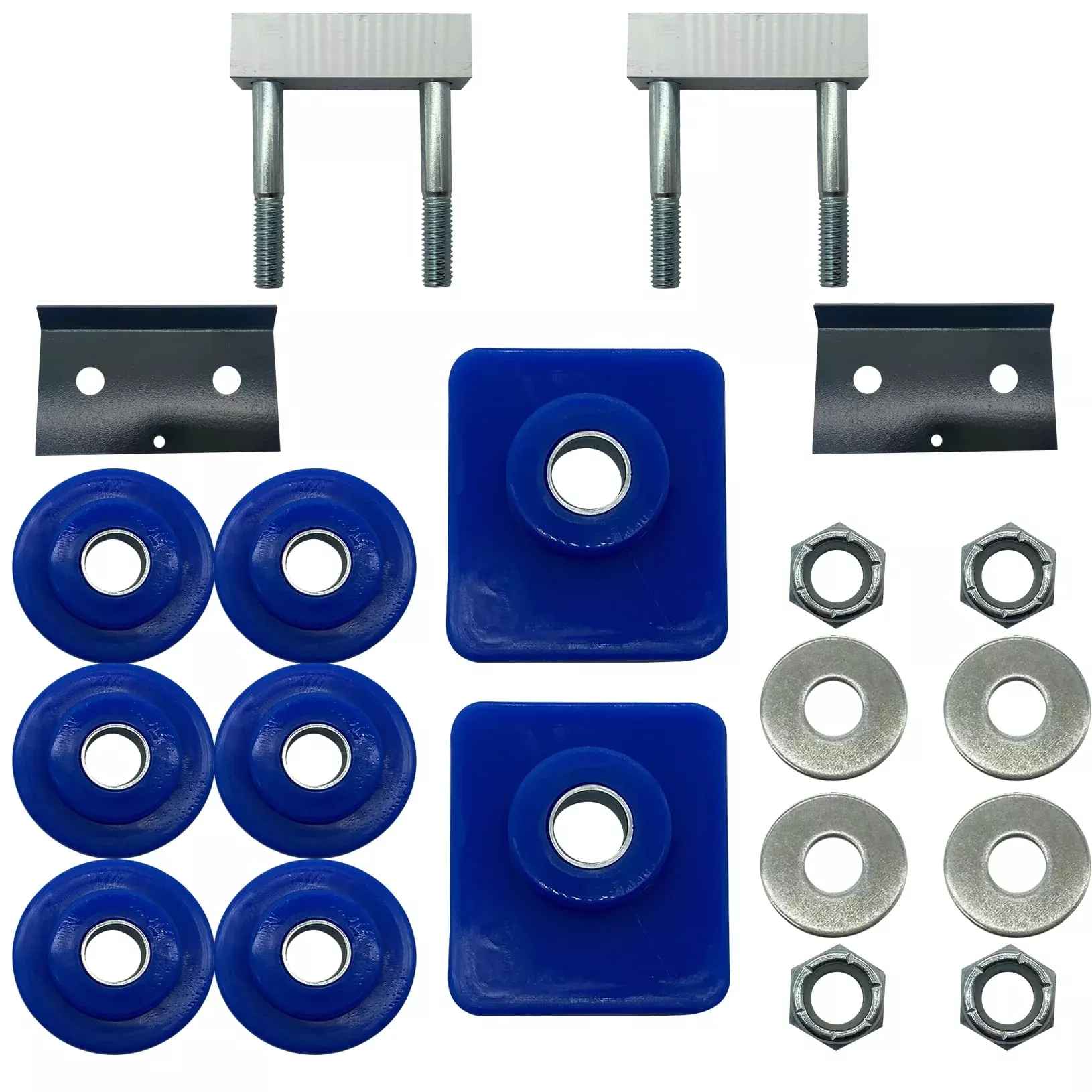 Hood Hinge Pivot Bushing Kit for 1987-2007 Peterbilt 379 - Blue