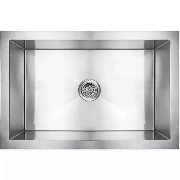 Linkasink - Inset Apron Front Smooth Farm House Kitchen Undermount Sin