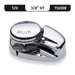 Muir windlasses Storm VR2500, Stainless Steel, 12V, 1500W Low-Profile, Vert. Rope/Chain Windlass f/ 5/16"HT — M2500L12-5/16H