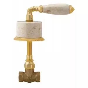Phylrich - Valencia 1/2 Inch Volume Control Beige Marble Lever Handles