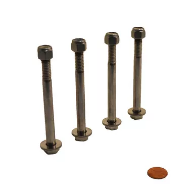 Vance 4.00 Inch Length Stainless Steel Bolt Kit 3/8 Inch Diameter