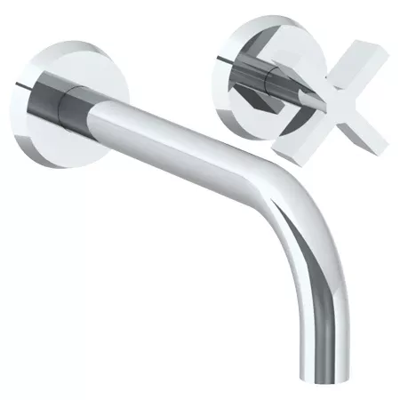 Watermark - Blue Wall Mounted 2 Hole Lavatory Set With 8 3/4 Inch Spou