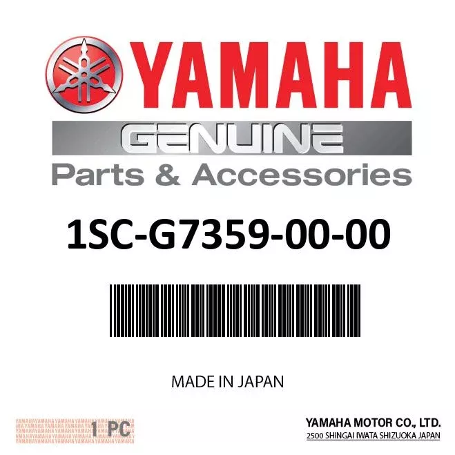 Yamaha 1SC-G7359-00-00 - Washer